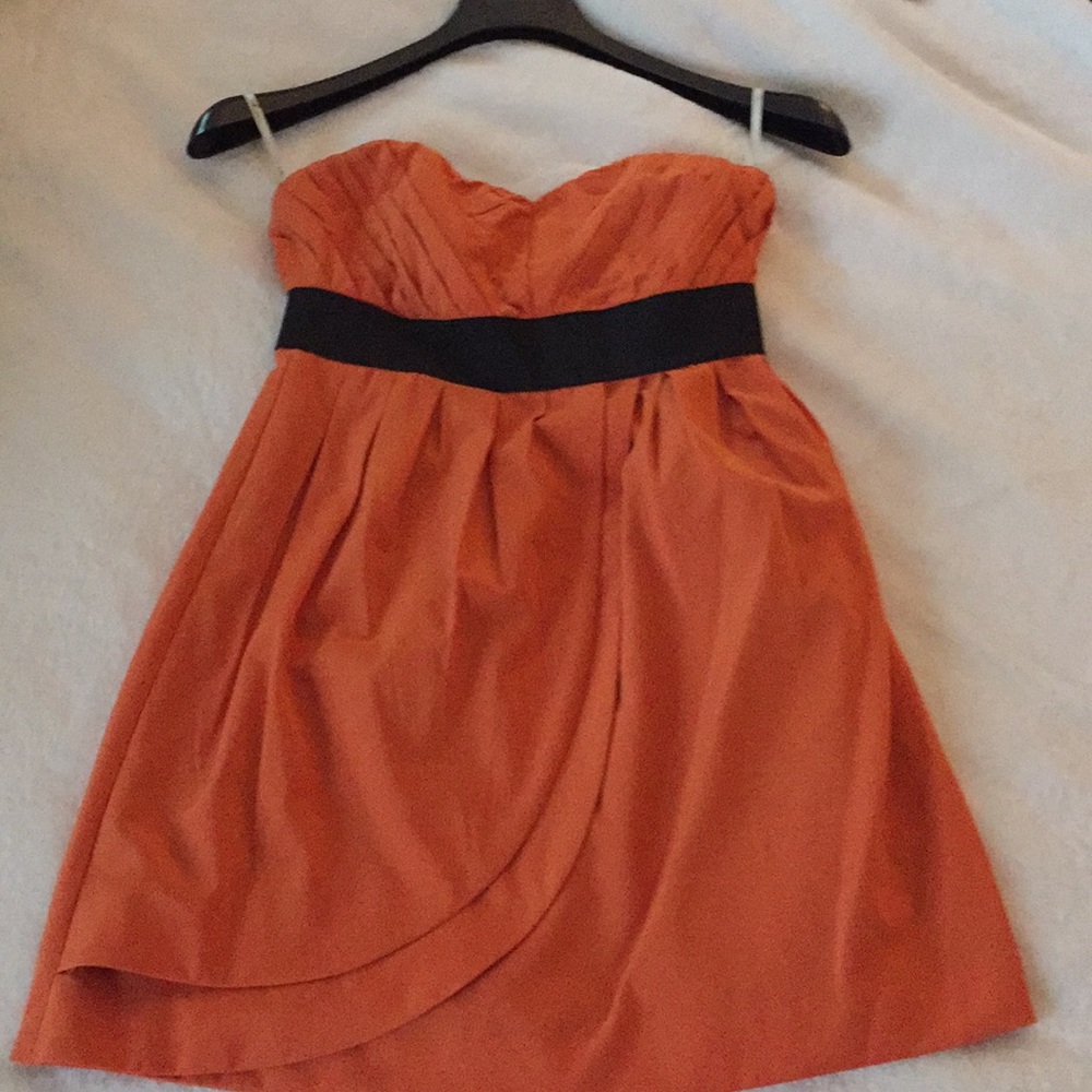 Orange mini dress